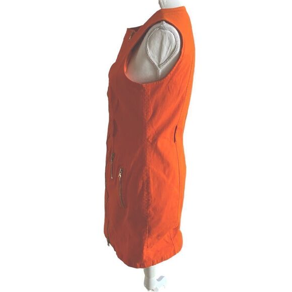 Toccin NY Orange Mini Dress Size 8 - Picture 3 of 9